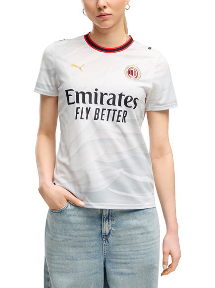 PUMA AC Milan Away Football Shirt, White-victory Gold, White-victory Gold