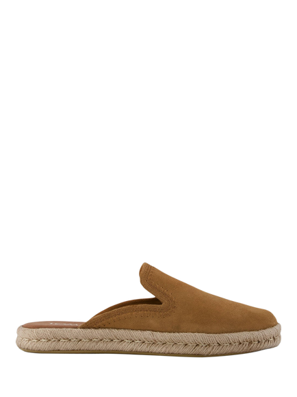 TOMS Santiago Leather Mule Sandals, Brown Sugar, Brown Sugar