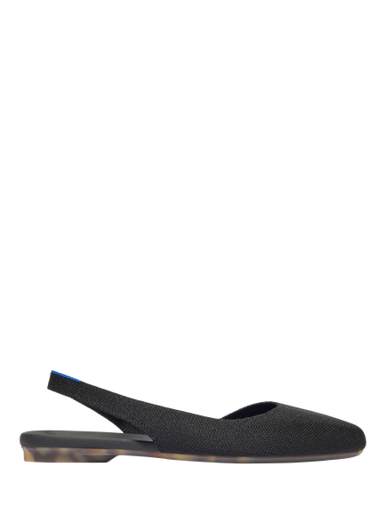 Rothy's The Almond Slingback Sandals, Black, Black