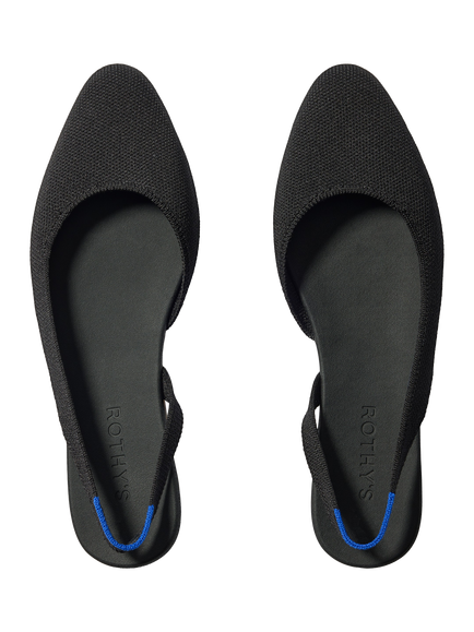 Rothy's The Almond Slingback Sandals, Black - view 2, Black