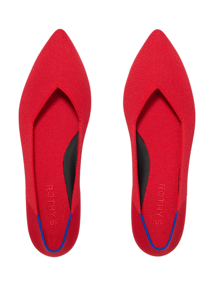 Rothy's The Point II Mules, Lollipop Red - view 2, Lollipop Red