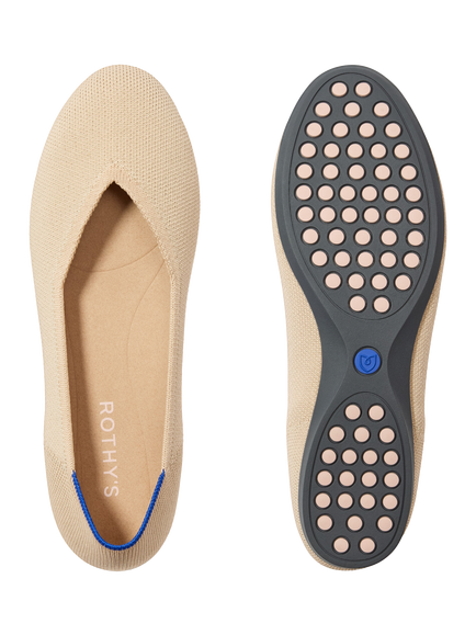 Rothy's The Daily Flat Loafers, Ecru - view 2, Ecru