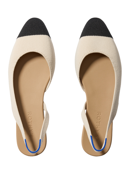 Rothy's The Almond Slingback Sandals, Conch Captoe - view 2, Conch Captoe