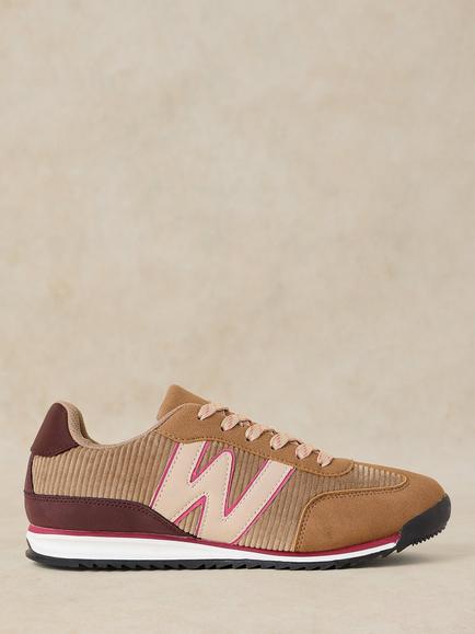 White Stuff Lucy Lace Up Trainers, Natural, Natural