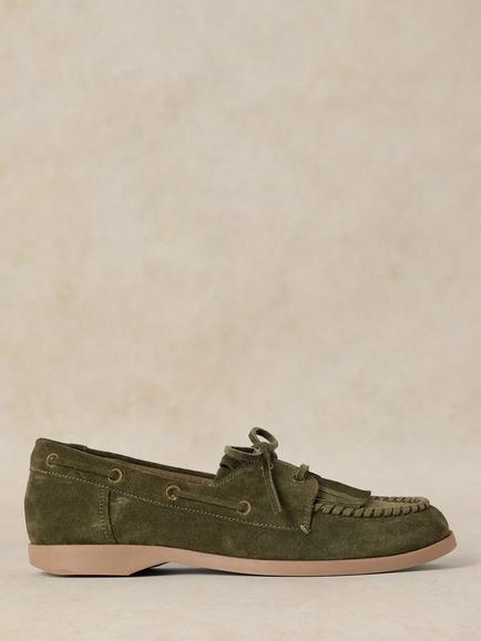 White Stuff Mahri Boat Shoes, Khaki, Khaki