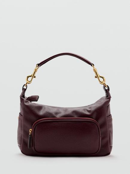 Mango Shoulder Bag, Bordeaux, Bordeaux