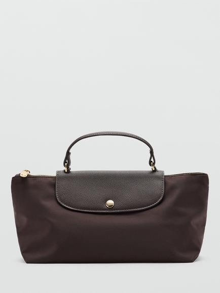 Mango Top Handle Tote Bag, Chocolate