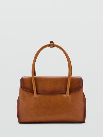 Mango Leather Grab Bag, Leather, Leather