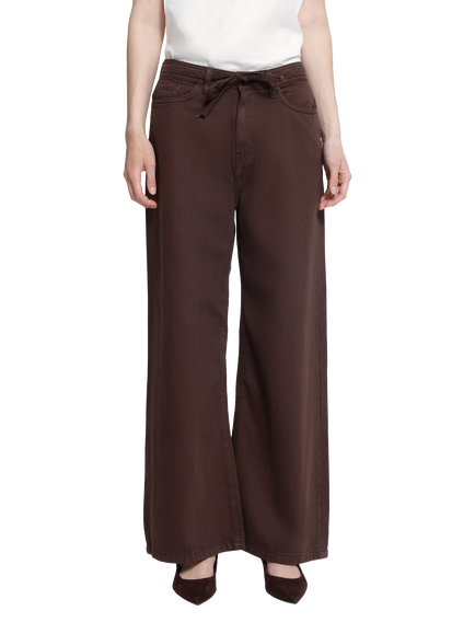 ICHI Ihhezano Wide Leg Jeans, Chicory Coffee, Chicory Coffee