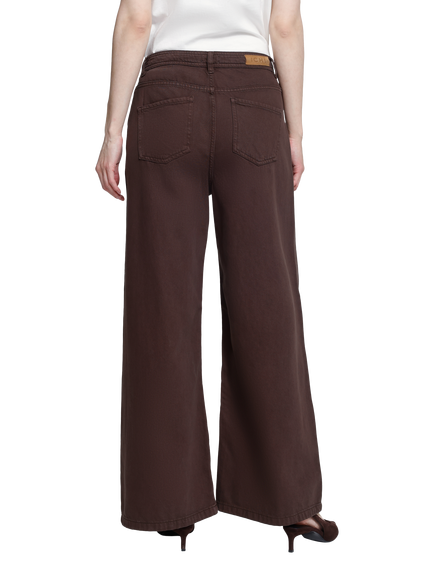 ICHI Ihhezano Wide Leg Jeans, Chicory Coffee - view 2, Chicory Coffee