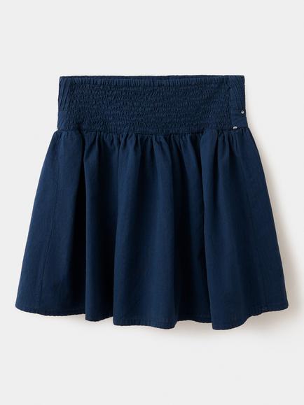 Mango Kids' Cotton Embellished Skater Skirt, Navy - view 2, Navy