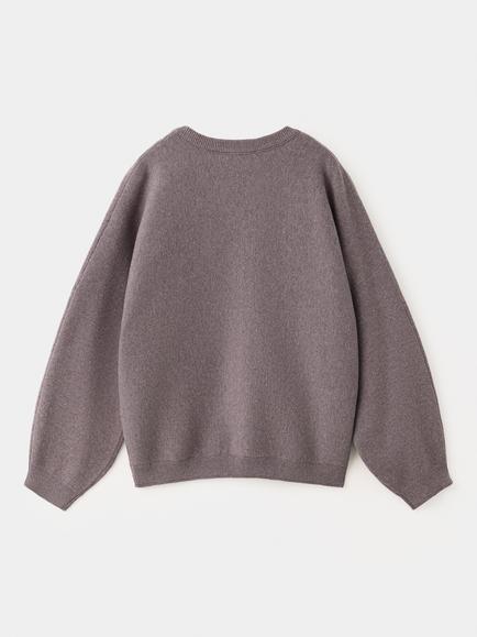 Mango Kids' Polly Pure Cotton Crew Neck Jumper, Mulberry - view 2, Mulberry