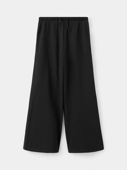 Mango Kids' Cotton Palazzo Joggers, Black, Black