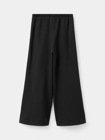 Mango Kids' Cotton Palazzo Joggers, Black - view 2, Black