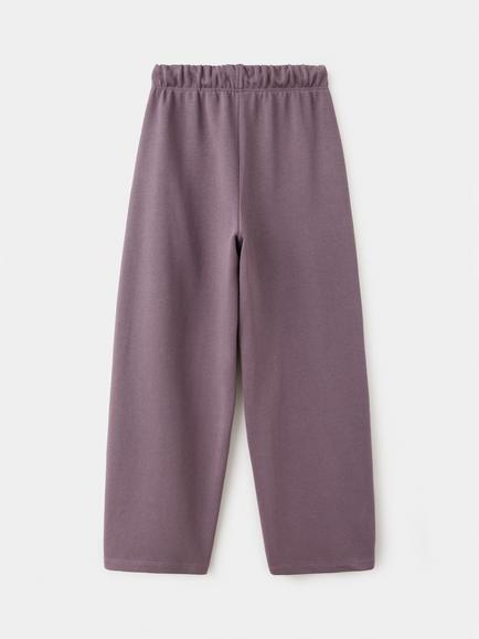 Mango Kids' Cotton Flared Joggers, Garnet - view 2, Garnet