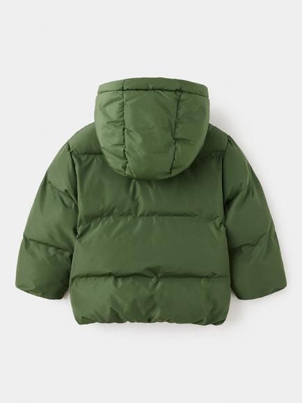 Mango Kids' Insulated Puffer Coat, Green - view 2, Green
