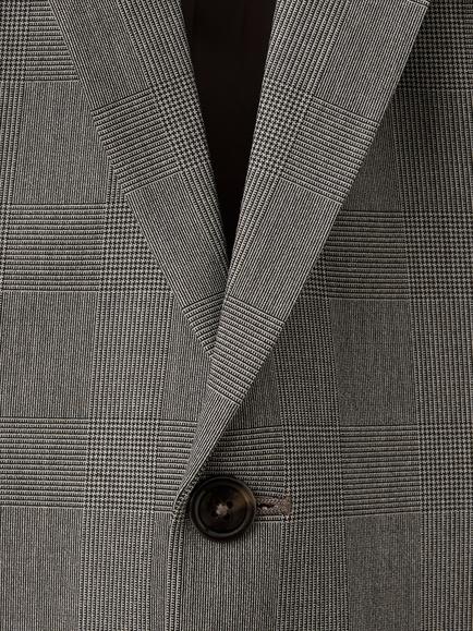 Mango Americana Slim Fit Modern Glen Check Suit Jacket, Brown - view 2, Brown