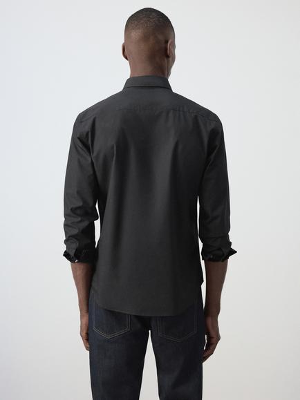 Mango Regular Fit Cotton Shirt - view 2, Black