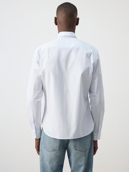 Mango Player Pure Cotton Striped Long Sleeve Shirt, White - view 2, White