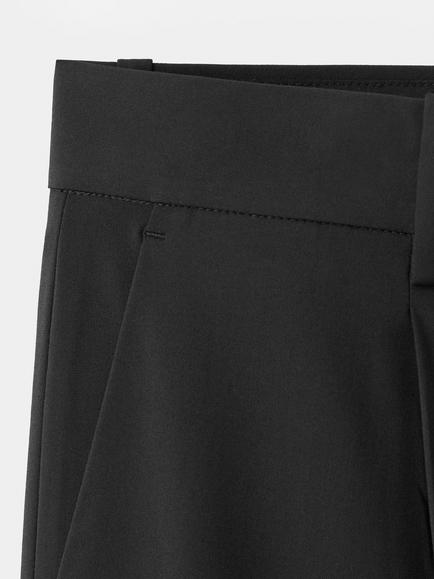 Mango Regular Fit Ankle Grazer Suit Trousers, Black - view 2, Black