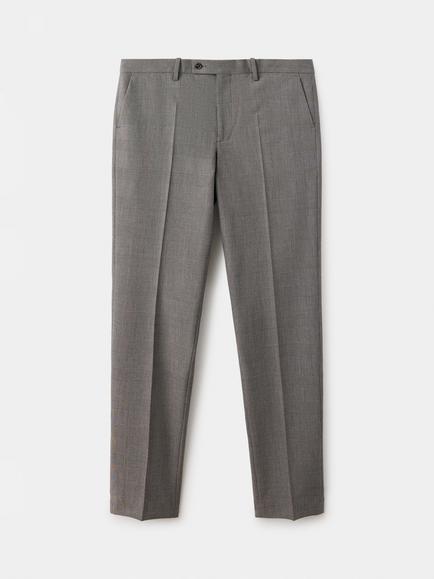 Mango American Modern Glen Check Suit Trousers, Brown, Brown