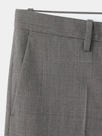 Mango American Modern Glen Check Suit Trousers, Brown - view 2, Brown