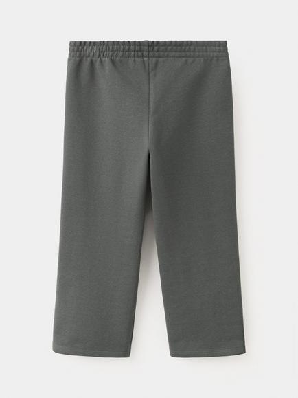 Mango Kids' Mid Rise Stud Trim Detail Joggers, Anthracite - view 2, Anthracite