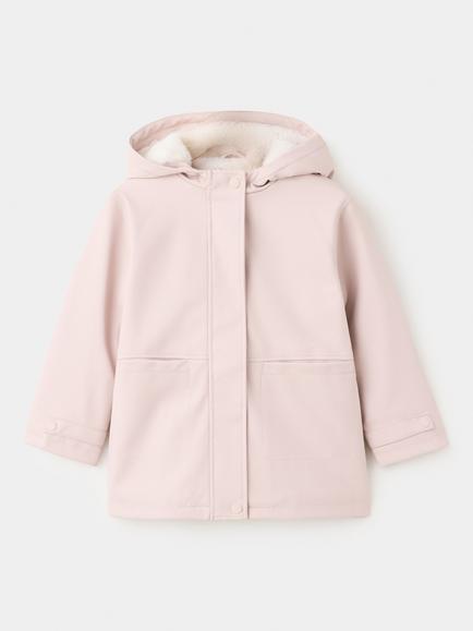 Mango Kids' Hooded Parka, Pink, Pink