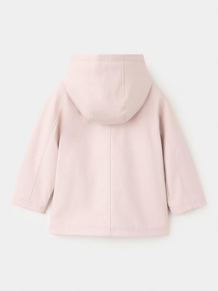 Mango Kids' Hooded Parka, Pink - view 2, Pink