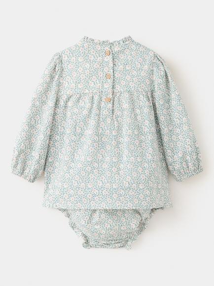 Mango Baby Mimi Floral Dress and Bloomer Set, Off White - view 2, Off White