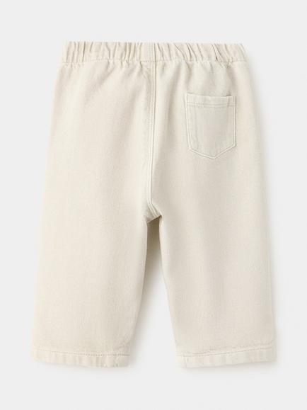 Mango Baby Straight Leg Trousers, Raw - view 2, Raw