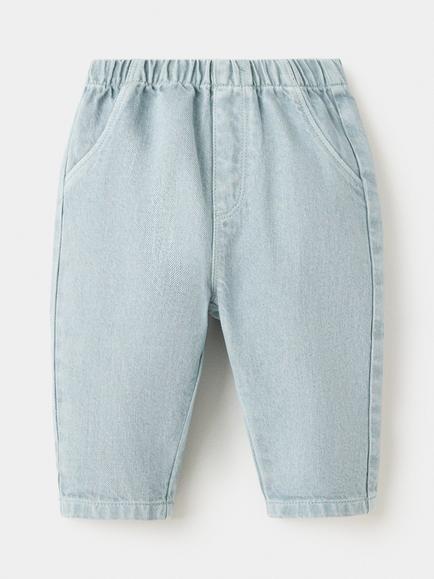 Mango Baby Denim Joggers, Blue, Blue