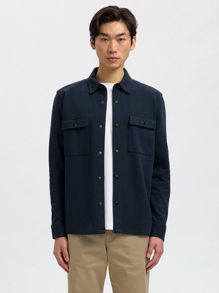 Selected Jackie Cotton Rich Shirt, Navy Blazer, Navy Blazer