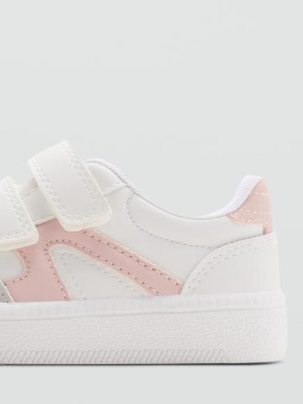 Mango Kids' Platform Trainers, White - view 2, White
