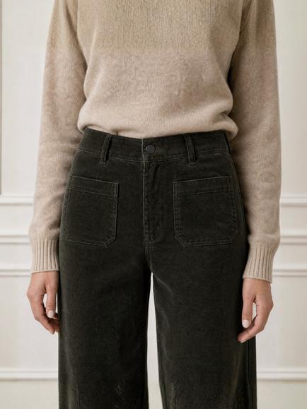 Aspiga Stretch Corduroy Trousers - view 2, Khaki