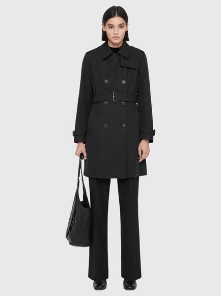 AllSaints Leonard Trench Coat, Black, Black