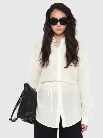 AllSaints Ilana Oversized Shirt, Ecru, Ecru