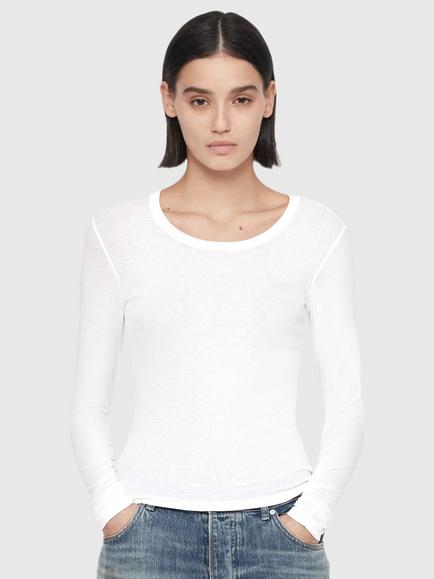 AllSaints Teresa Crew Neck T-Shirt, Optic White, Optic White