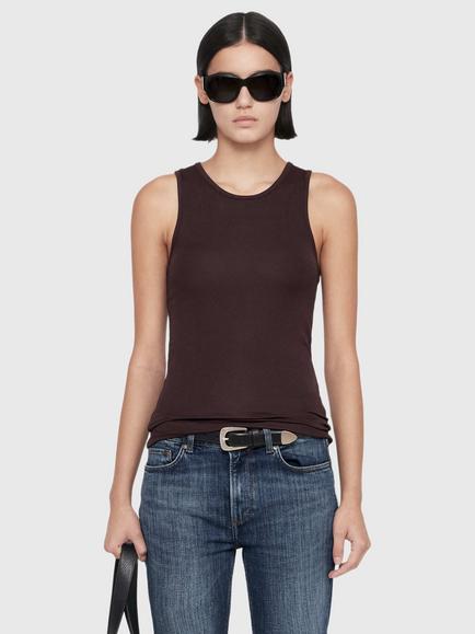 AllSaints Teresa Vest, Aubergine Red, Aubergine Red