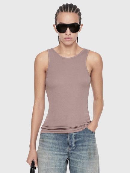 AllSaints Teresa Slim Fit Vest, Pink Mid