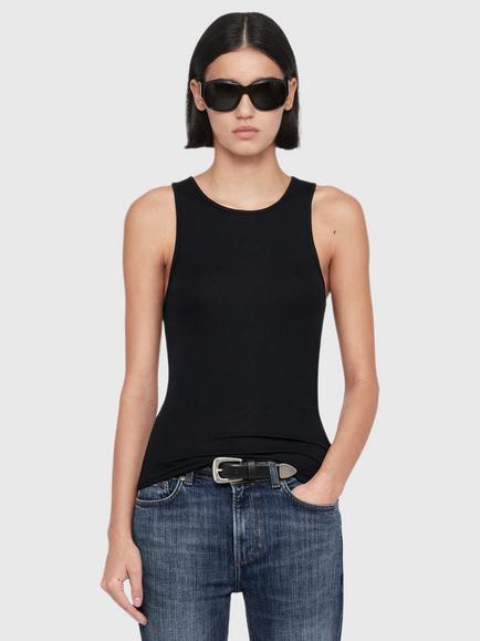 AllSaints Teresa Vest, Jet Black, Jet Black