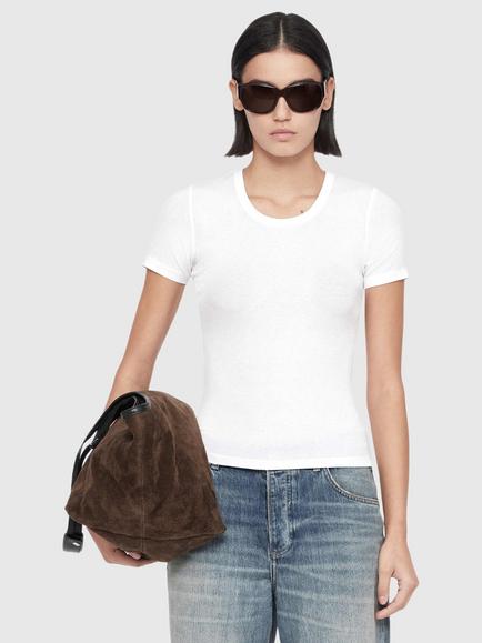 AllSaints Teresa Crew Neck T-Shirt, Optic White, Optic White