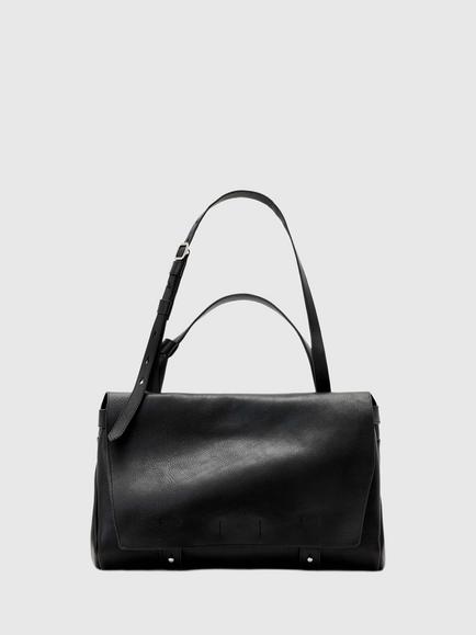 AllSaints Joan Leather Satchel Bag, Black, Black