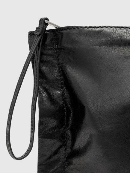 AllSaints Lutece Leather Pouch - view 2, Black