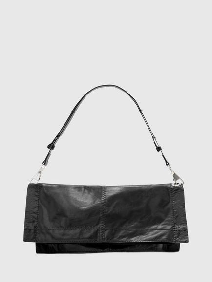 AllSaints Lutece Leather Shoulder Bag, Black
