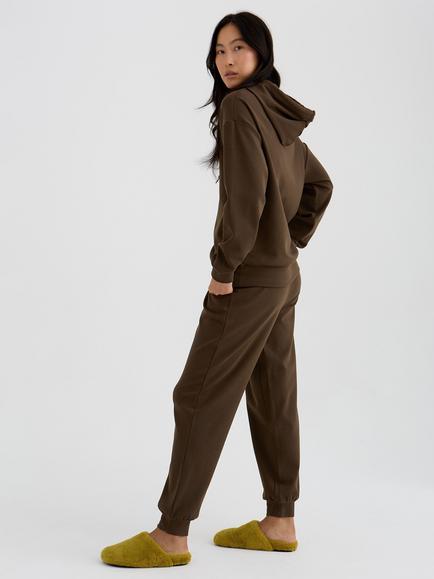 Pretty You London Bamboo Fleece Lined Joggers, Slate - view 2, Slate