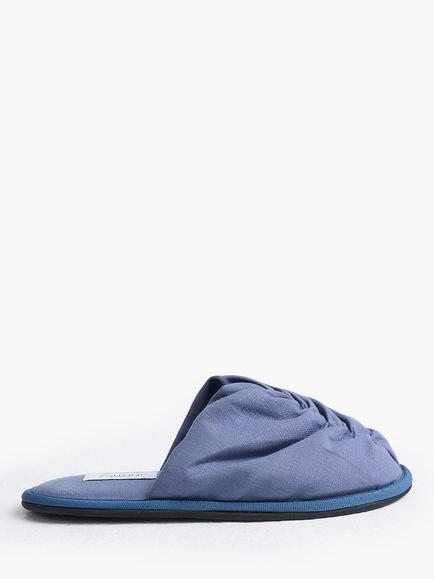 Pretty You London Fabric Slippers, Folkestone Grey