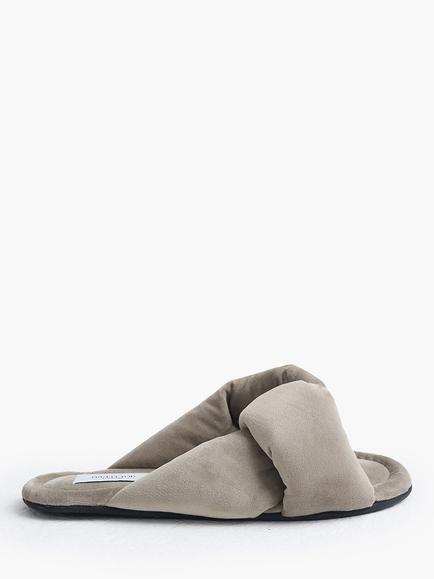 Pretty You London Knot Slippers, Wild Dove, Wild Dove