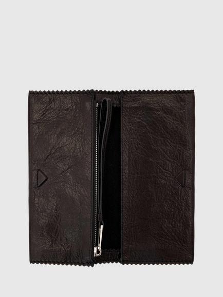 AllSaints Siloh Leather Continental Purse - view 2, Black