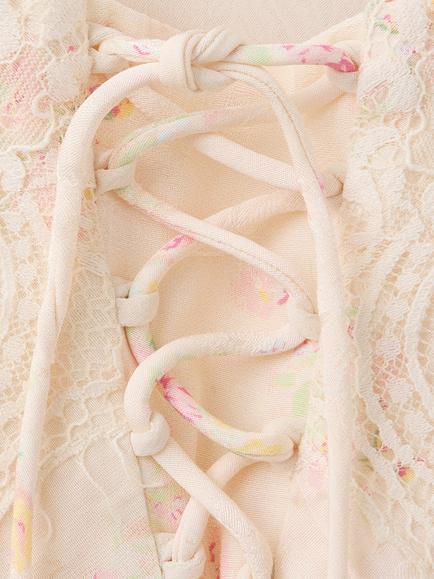 Mango Lace Trim Thin Strap Maxi Slip Dress, White - view 2, White